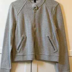 Banana Republic Gray Textured Jacket