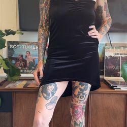 Attempt Velvet Mini Tube Top Dress | Size M