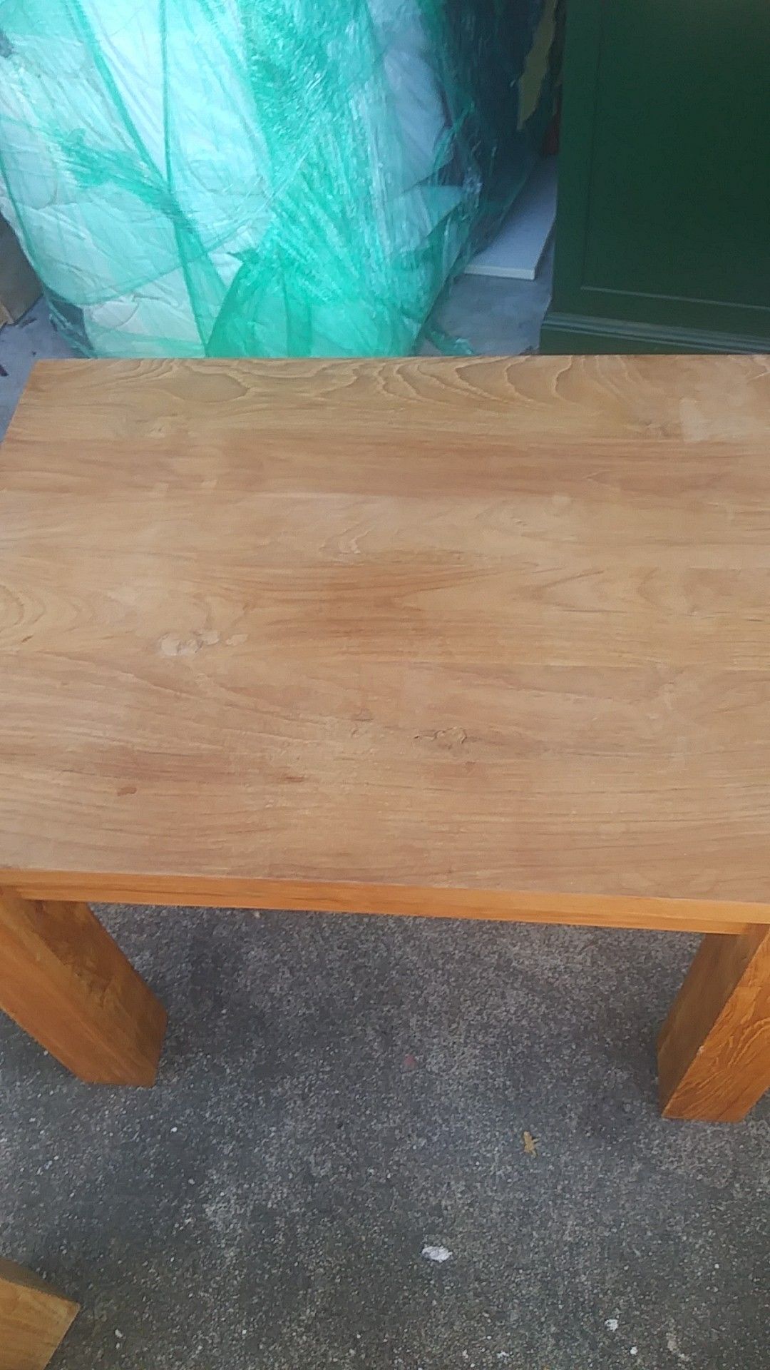 Wooden End Table Natural Wood Color