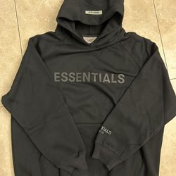 Black Essential Hoodie - Size Medium