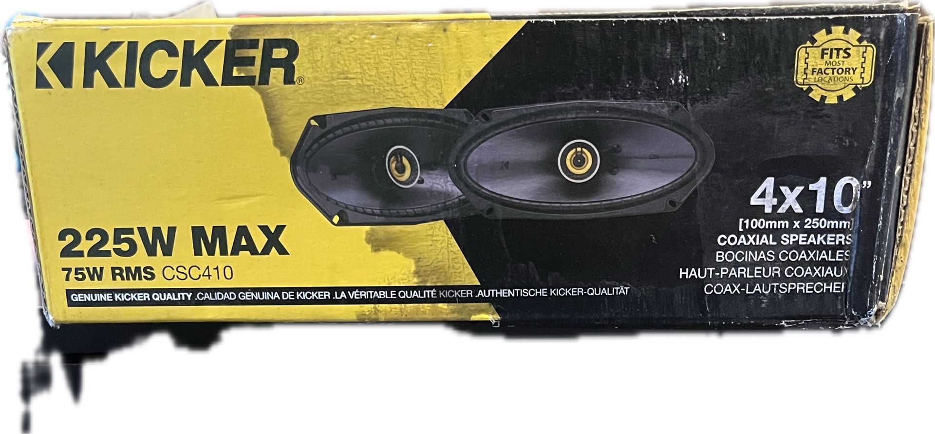 Kicker CSC4104 4 x 10" Coaxial Speakers - Pair