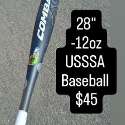 Combat USSSA Baseball Bat 28" -12oz