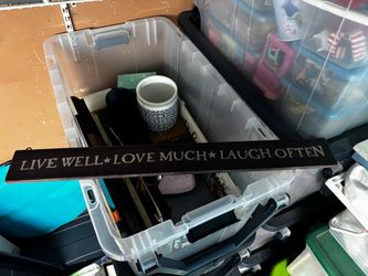 Live Well Love Much Laugh Often Wood Sign