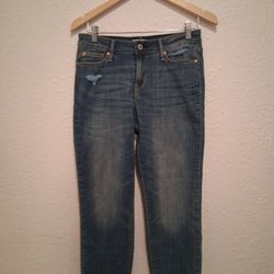 Women's Denzien from Levi's Modern Slim Cuffed Denim Jeans : Size 8-W29 - Blue