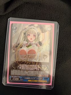 Weiss Schwarz NIKKE Soda Signed Card