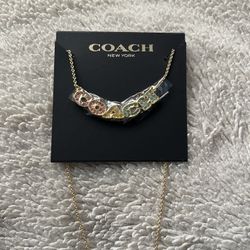 Multicolored COACH Necklace 