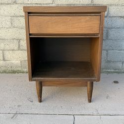 Vintage Mid Century Side Table With Drawer