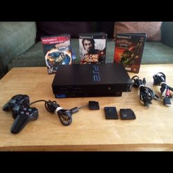 Playstation 2 with 28 games