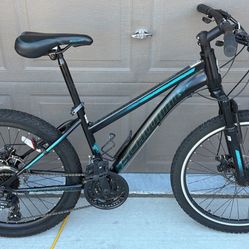Kids Youth Mountain Bike 24 Inch Wheels 
