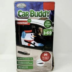 Holiday 3 Foot Snowman Car Buddy Christmas Airblown Inflatable Gemmy NEW 2021