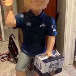 CORONA BEER 4FT TALL COACH JON GRUDEN BOBBLEHEAD NODDER FOOTBALL JOHN TAMPA BAY