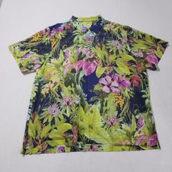 Tommy Bahama Button Up Short Sleeve Shirt 2XLB