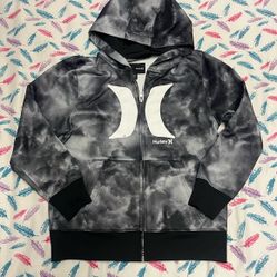 Hurley Kids Black and Gray Hoodie 