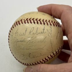 1954 Pittsburgh Pirates National League Team Signed ONL Baseball Mgr Fred Haney