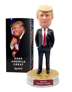 Donald J. Trump Bobblehead by VVandr | Limited Collector's Edition | Carefully Hand Painted in The USA | Includes Certificate of Authenticity