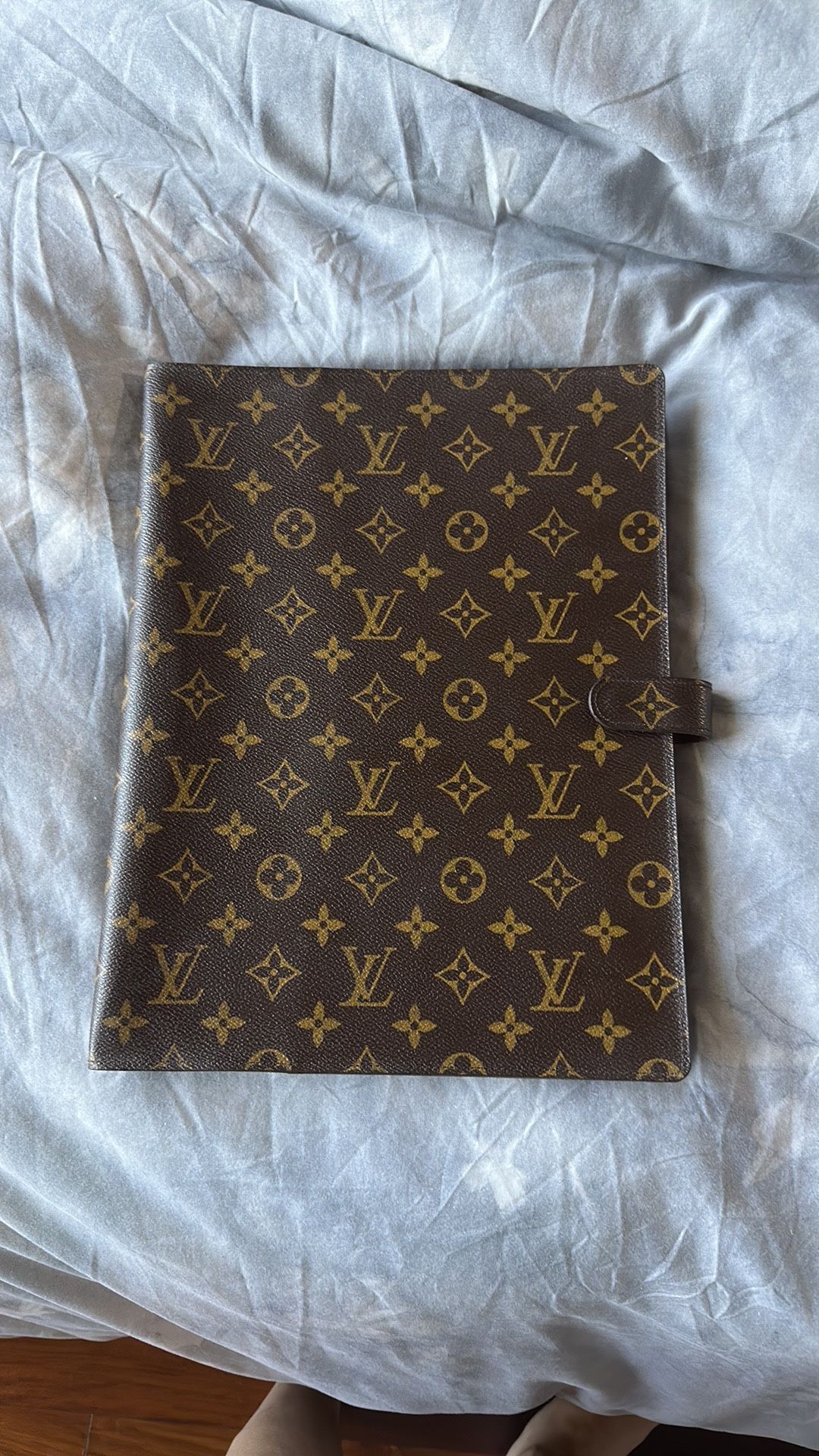 Authentic Louis Vuitton Monogram Agenda GM 4 Ring Notebook Binder Album  Book RAR