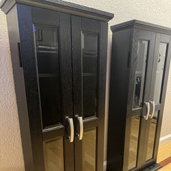 (2) Accent Cabinets