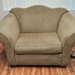 Desk Chair, 2 Couchs,  Large Chair, & Desk