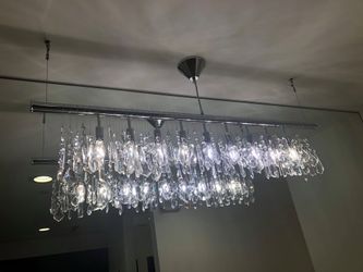 Long Crystal James Moder Chandelier