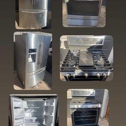 Stainless Steel Appliances Fridge And Gas Range $650 OBO
