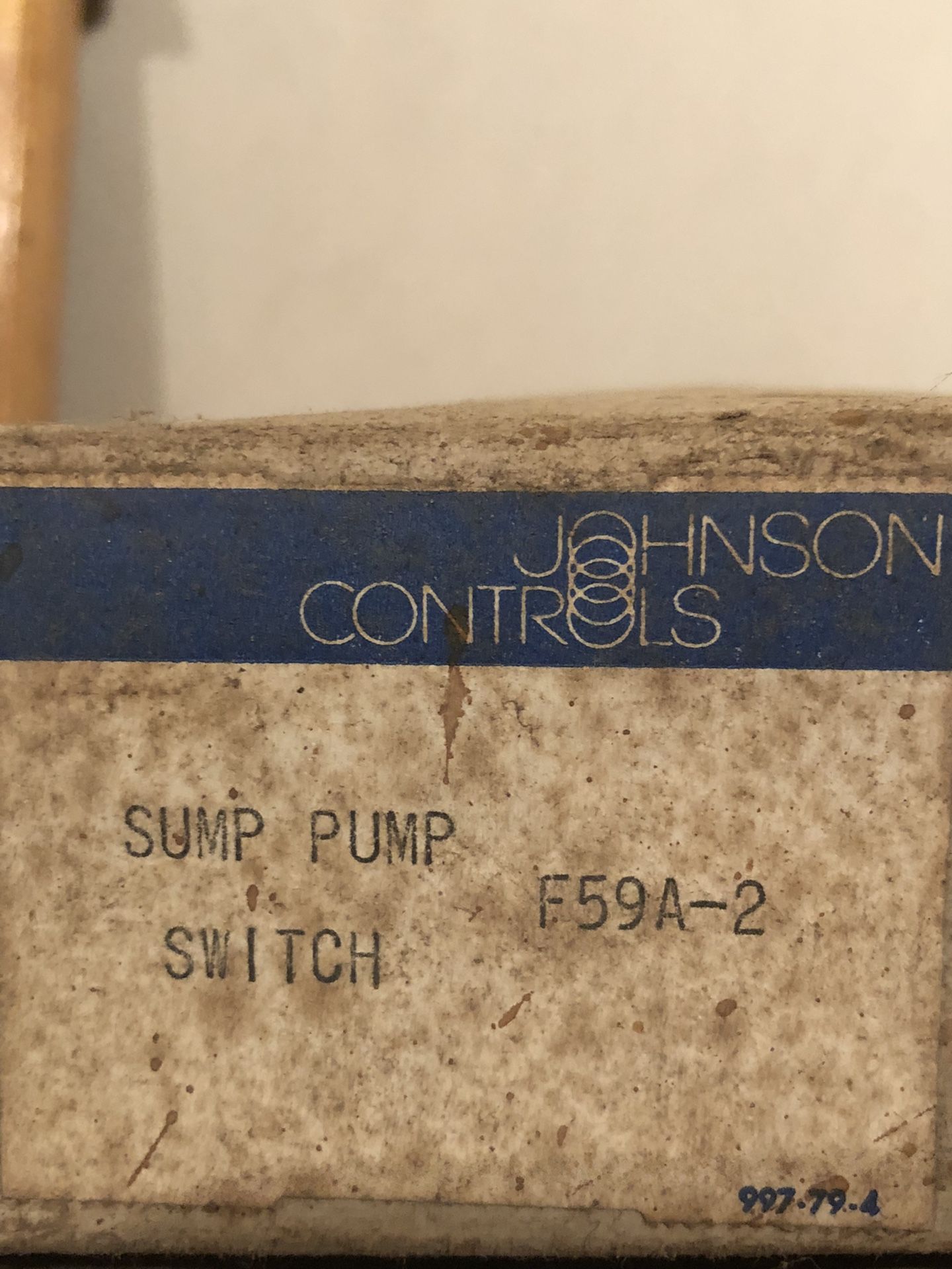 SUMP PUMP SWITCH 