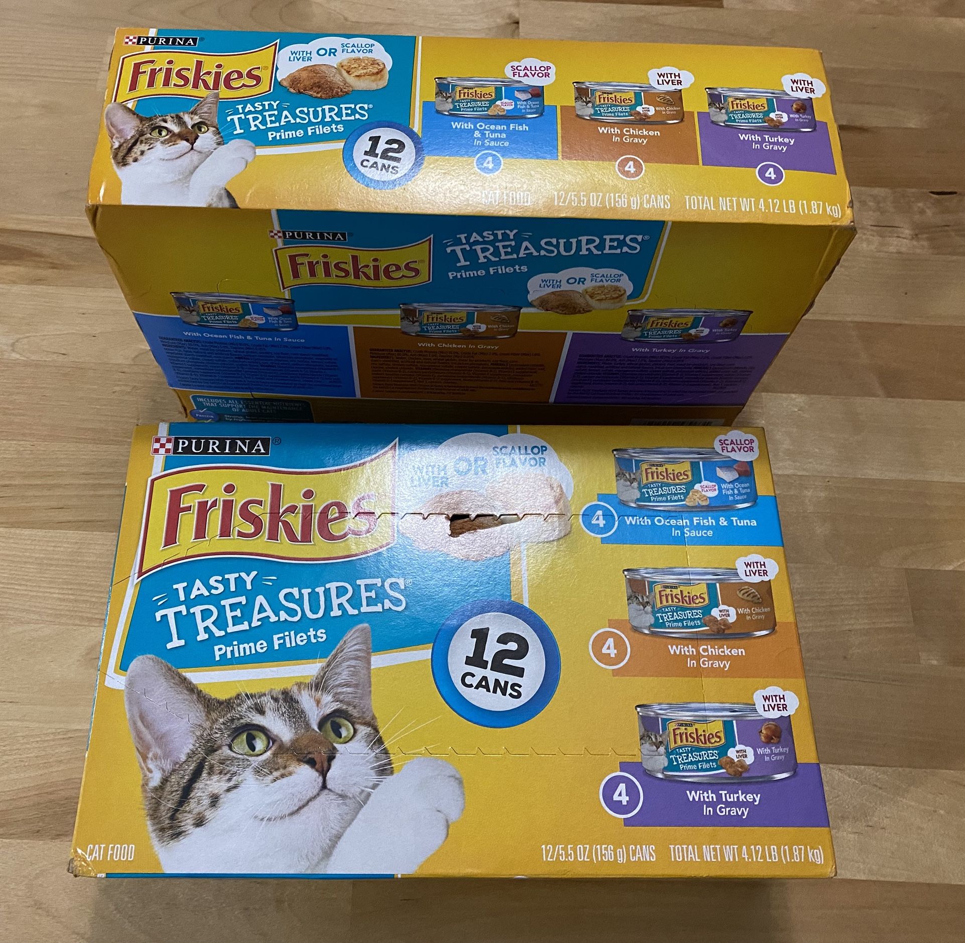 Friskies 12 pack canned cat food