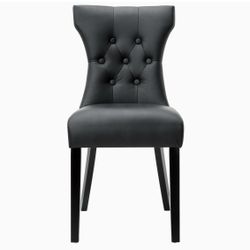 Leather chair, Black