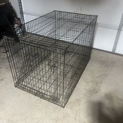 Dog Crate/ Kennel With Cover Xxl 48”Lx30”Wx33”H