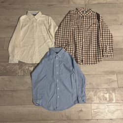 Boys Formal Long Sleeve Button Up Shirts Size 10/12