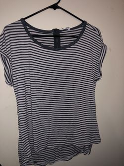 Striped gray shirt