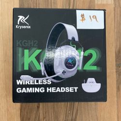 2.4 GHz Wireless Gaming Headset for PC, PS5, PS4, Switch, Mac, Bluetooth 5.4 Gaming Headphones with Noise Canceling Microphone, Cool RGB Lighting, 50H