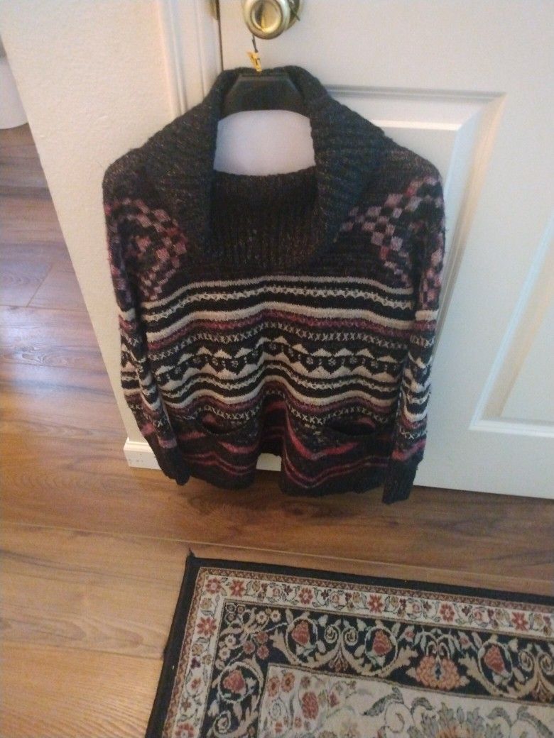 a tunic with shawl collar by luck brand