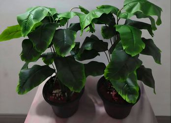 *** CLEARANCE *** 28" Faux Potted Plants with Watermelon / Clear Stone & Lavender / 9" Planters ($20 / 2 for $30) @ Lasting Creations