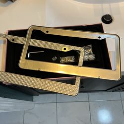 Bling license plate frame