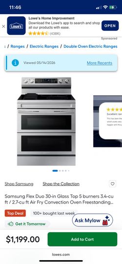 *FOR SALE: BRAND NEW Samsung Flex Duo Electric Range w/ Air Fry**