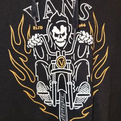 VANS LONG SLEEVE CHOPPER HOODIE USED SWEATSHIRT 