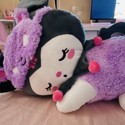 ⋆₊˚⊹ ࿔⋆ hello kitty & friends 18-inch sleeping plush - kuromi