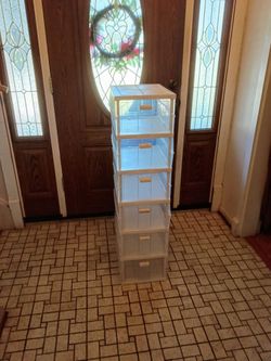 Six drawer office storage cabinet/12x15x45 inches