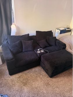 Couch with ottoman