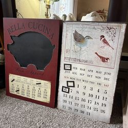 Wall calendars