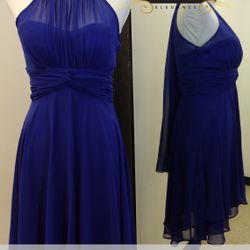 Halter Neck Short Chiffon Dress