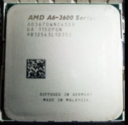 AMD A6-3670 APU Quad Core 2 