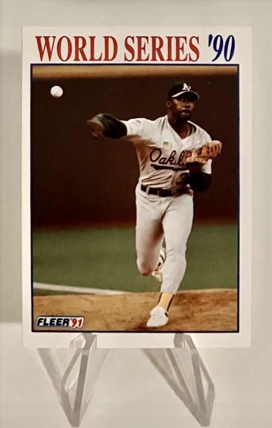 1991 Fleer World Series ‘90 #6 Dave Stewart Oakland