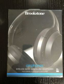 Brookstone Wireless Noise-Cancelling Headphones *BRAND NEW*