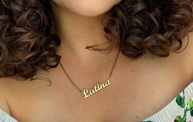 Gold "Latina" Name Necklace