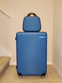 New 29.5  Hard-Case Lockable Smooth 4-wheel Rolling Suitcase Set