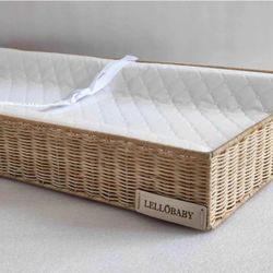 Brand New LELLOBABY™ X Hampton gBABY- Rattan Wicker Changing Tray Premier