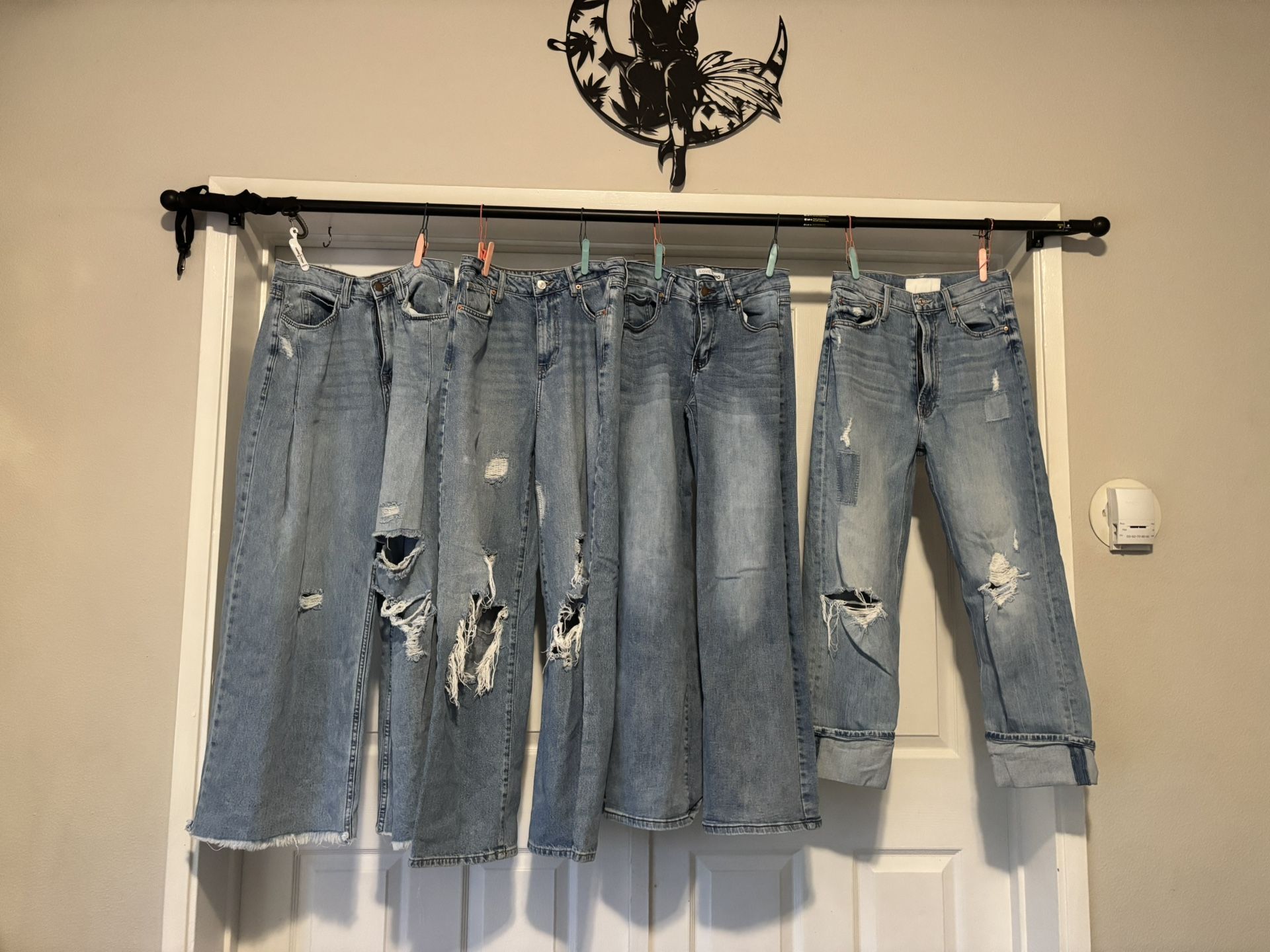 Lot Of 8 Pairs Of Jeans Sizes 0-4 (Brands And Sizes In Description)