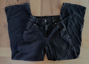 American Eagle Super High Rise Baggy Wide Leg Jeans Sz 00