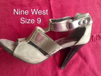 nine west pewter heels